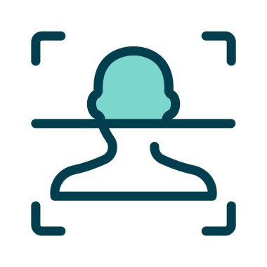 Biyometrik tanımlama, yüz tanıma simgesini kullanmaya hazır