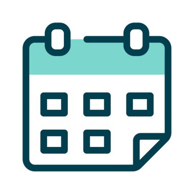 Takvim vektör simgesi tasarımı trend biçimi, planlayıcı simgesi