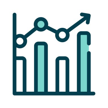 Veri analizini veya performans takibini sembolize eden bir grafik
