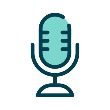 Modern tarzda bu inanılmaz mikrofon ikonunu alın.