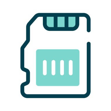 Veri depolama vektör simgesi tasarımı modern tarzda