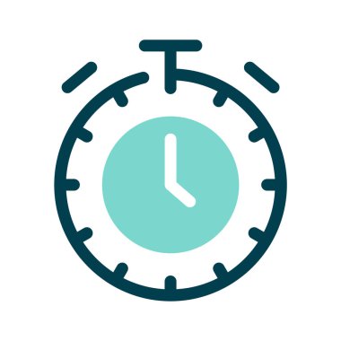 Zaman yönetimi veya geri sayımları sembolize eden dairesel bir zamanlayıcı