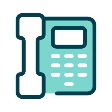 Aramaları veya iletişimi temsil eden eski bir sabit hat.