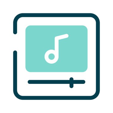 Çalma ve şarkı denetimini temsil eden bir müzik çalar arayüzü