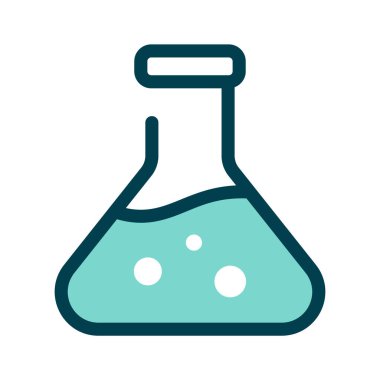 Deneyleri ya da bilimi temsil eden bir laboratuvar şişesi.