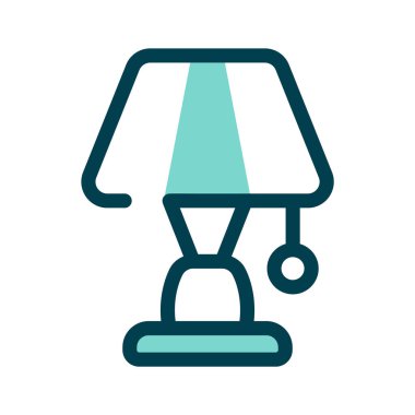 Çalışma alanı ışıklandırması veya dekorasyonu için bir masa lambası