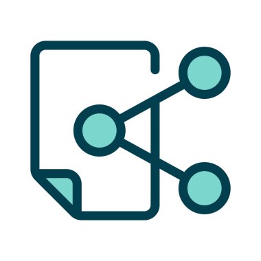 İçerik paylaşımını veya bağlantıları temsil eden bir paylaşım sembolü