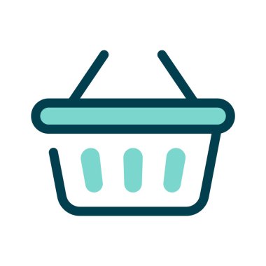 Alışverişi veya eşyaları taşımayı sembolize eden bir sepet