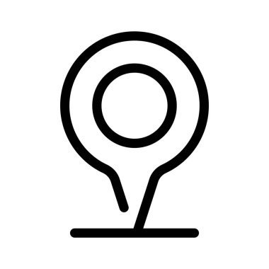 Konum imleci vektör simgesi tasarımı trend biçiminde, kullanması kolay