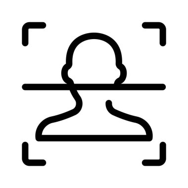 Biyometrik tanımlama, yüz tanıma simgesini kullanmaya hazır