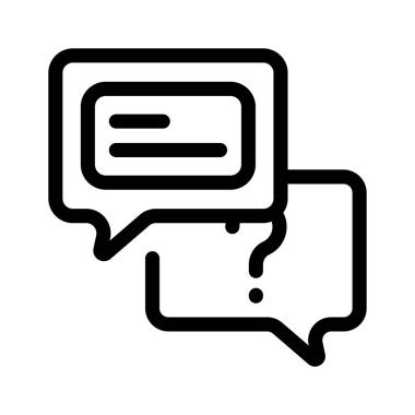 İleti, sohbet iletişimi, konuşma baloncuklarının moda simgesi