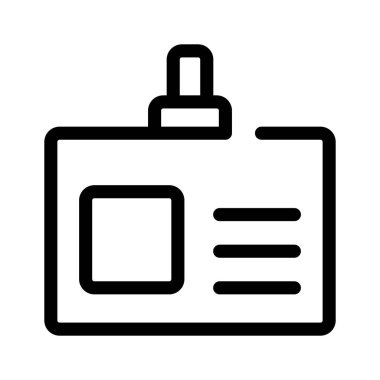 Tanımlama veya erişim vektör tasarımını sembolize eden bir rozet