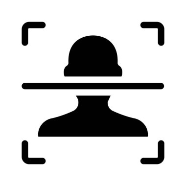 Biyometrik tanımlama, yüz tanıma simgesini kullanmaya hazır