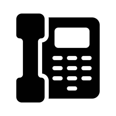 Aramaları veya iletişimi temsil eden eski bir sabit hat.