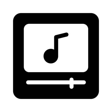 Çalma ve şarkı denetimini temsil eden bir müzik çalar arayüzü