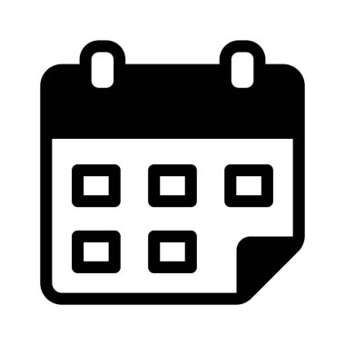 Takvim vektör simgesi tasarımı trend biçimi, planlayıcı simgesi