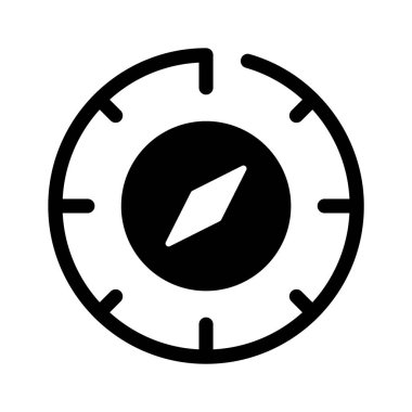 Moda biçiminde pusula simgesi tasarımı