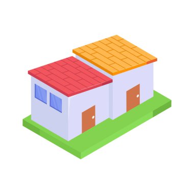 Ortak mülkü temsil eden ikili bir konut birimi