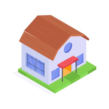 Basit bir kır evi. Kırsal yaşam için ideal.