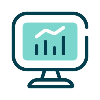 Grafikleri gösteren, finansal veri analizini temsil eden bir bilgisayar ekranı