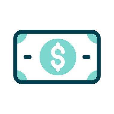 Nakit işlemleri veya ödemeleri sembolize eden bir dolar.
