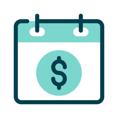 Dolar sembollü bir takvim, finansal planlamayı ya da teslim tarihlerini temsil ediyor