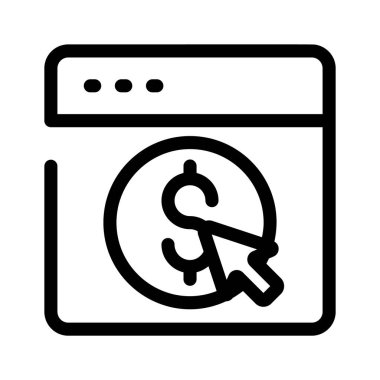 Bir dolar simgesine tıklayarak dijital aktarımları sembolize eder