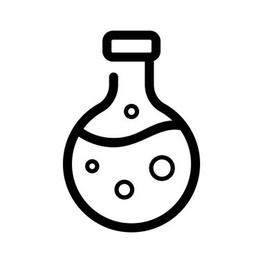 Bir laboratuvar şişesi, iş ve finans alanlarındaki yenilikleri temsil ediyor.