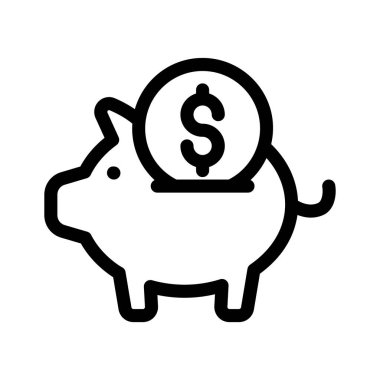 Dolar sembollü bir kumbara, birikimleri simgeliyor.