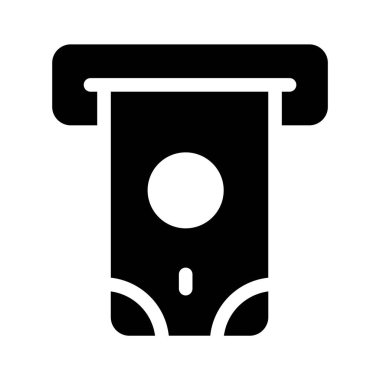 ATM yuvası, para çekilmesini ya da işlemleri sembolize ediyor.