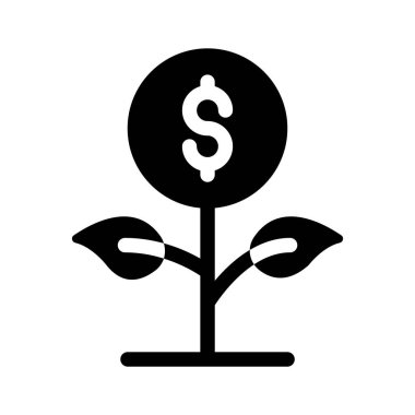 Bir dolarla filizlenen bir fabrika, finansal büyümeyi temsil ediyor.