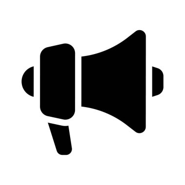 Bir hoparlör, iş iletişimini veya pazarlamayı sembolize eder