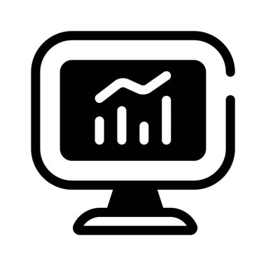 Grafikleri gösteren, finansal veri analizini temsil eden bir bilgisayar ekranı