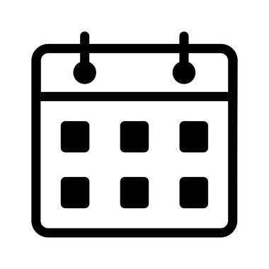 İş takvimlerini ya da finans tarihlerini temsil eden bir takvim