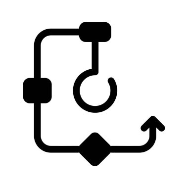 Oklarla bağlantılı düğümler, finansal bir iş akışını temsil ediyor