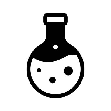 Bir laboratuvar şişesi, iş ve finans alanlarındaki yenilikleri temsil ediyor.