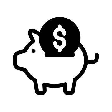 Dolar sembollü bir kumbara, birikimleri simgeliyor.