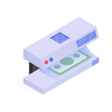 Para dedektörünün bu inanılmaz izometrik simgesini alın