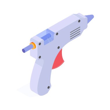 El sanatları ve tamirat malzemelerinin yapıştırılması için sıcak tutkal tabancası