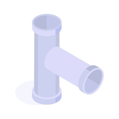 Su kaynağı veya boru simgesi için bir boru bölümü veya içi boş silindir