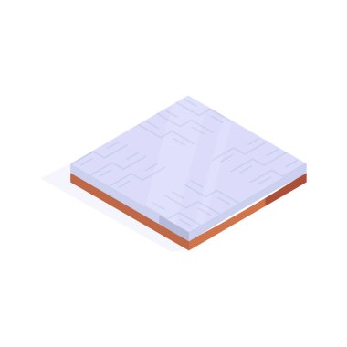 Döşeme ve yüzey kaplaması için büyük bir döşeme.