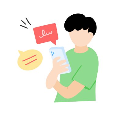 Kalp emojisi ile aşık olan bir kişi