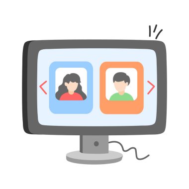 Şu profil eşleşmesinin modaya uygun bir simgesine bakın.