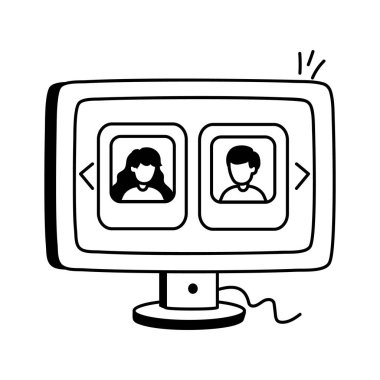 Şu profil eşleşmesinin modaya uygun bir simgesine bakın.