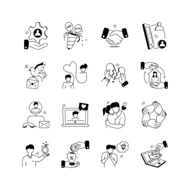 Bu çizimler görsel olarak ilişkilerin farklı aşamalarını ve yönlerini temsil eder.