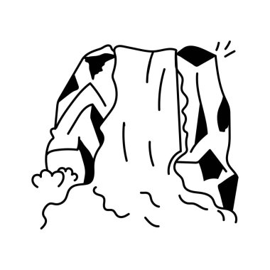 Su parklarında bir şelale gösterisinin simgesi