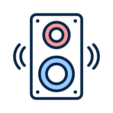 Ses, ses ve yayın iletişimini sembolize eden konuşmacı simgesi