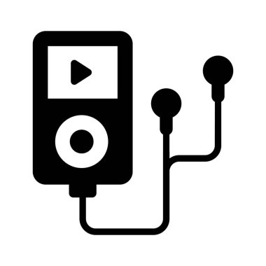 Müzik çalar simgesi ses eğlence ve iletişimi sembolize eder