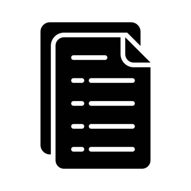 Dijital dosya paylaşımını ve yazılı iletişimi temsil eden belge simgesi