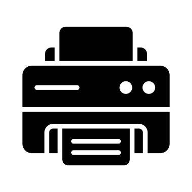 Yazıcı simgesi yazdırılmış iletişim ve belge işlemesini temsil ediyor